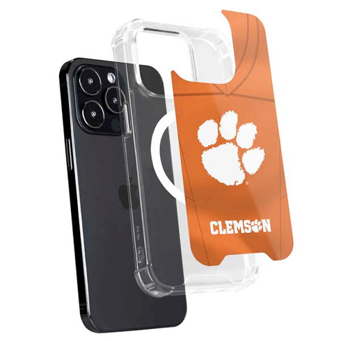Clemson University Orange Jersey iPhone 15 Pro MagSafe Case